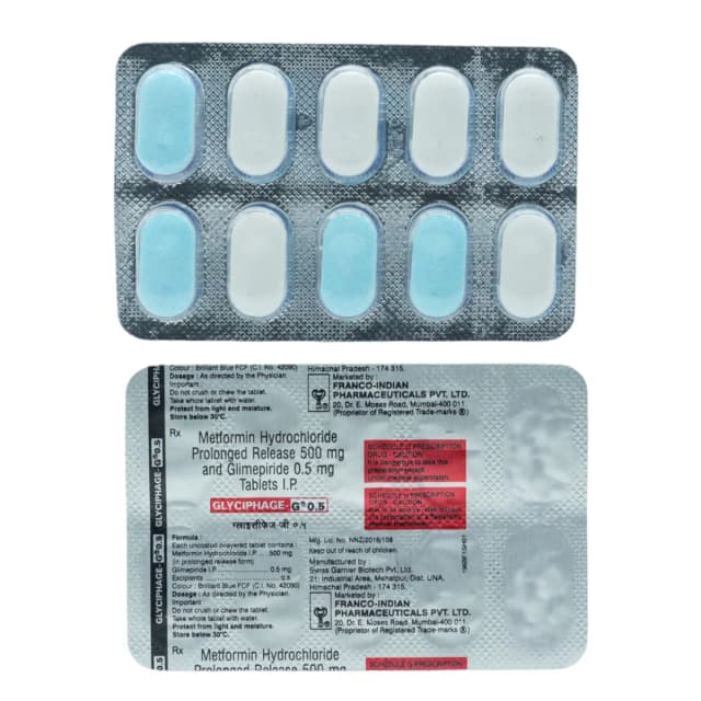 Glyciphage G 0.5MG Tab