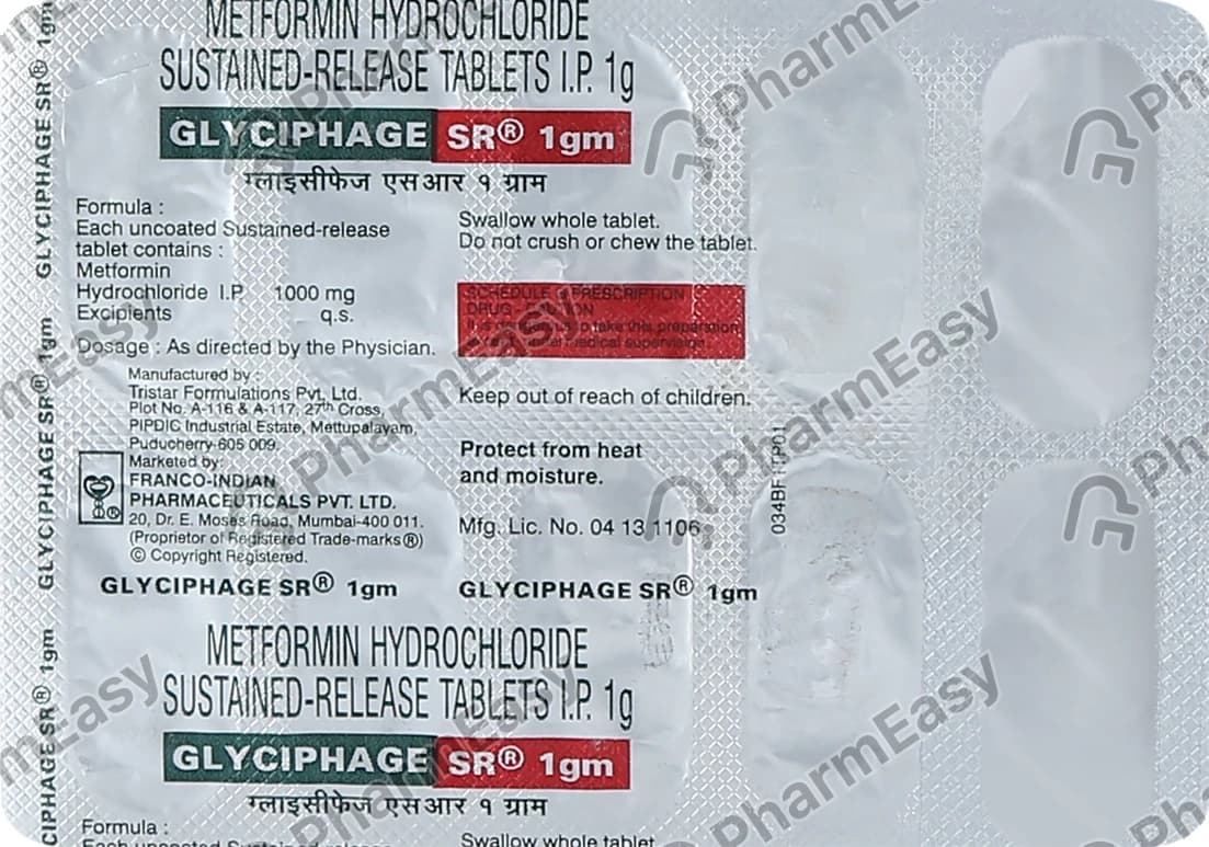 GLYCIPHAGE SR 1GM 10`S