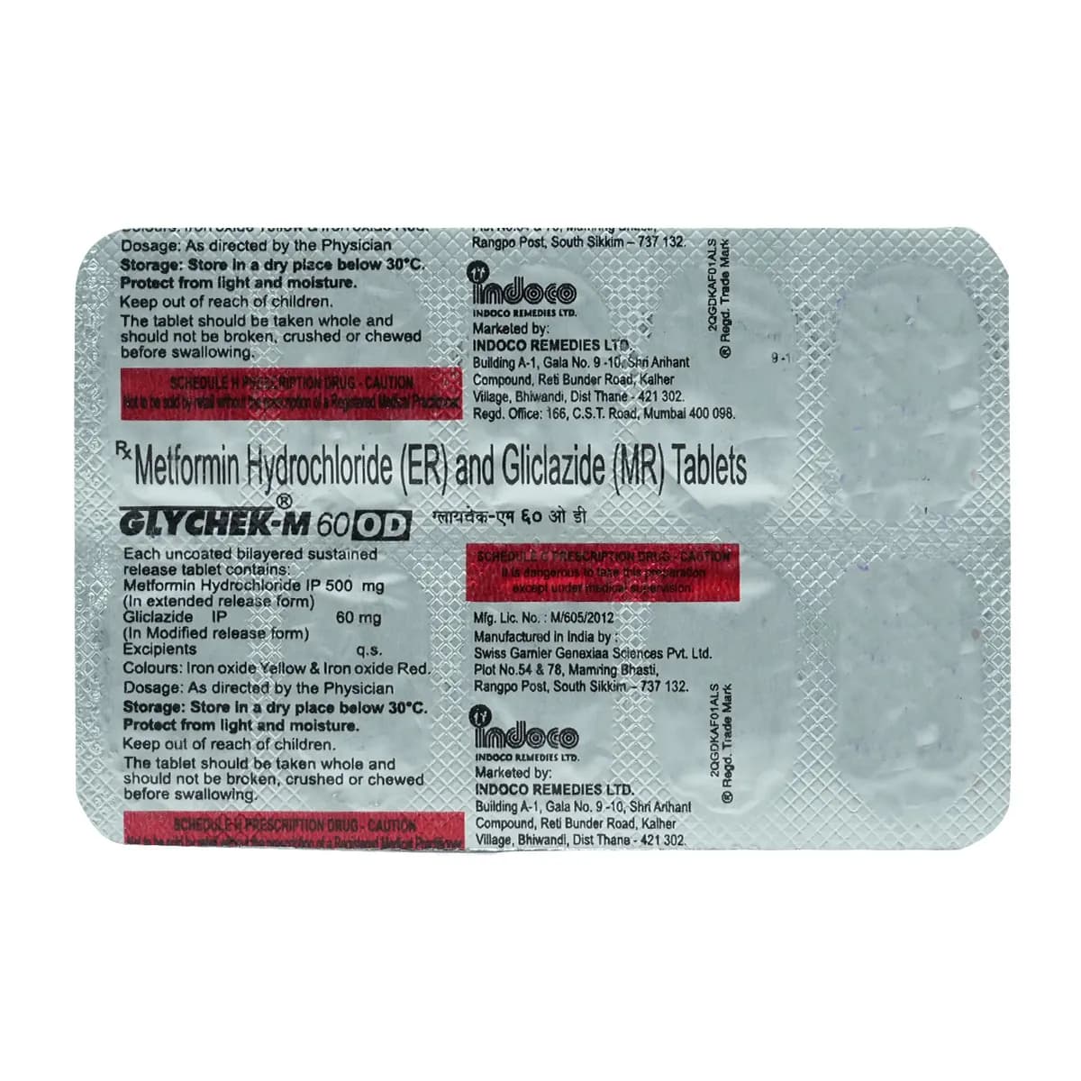 GLYCIVAS M 60MG OD TAB