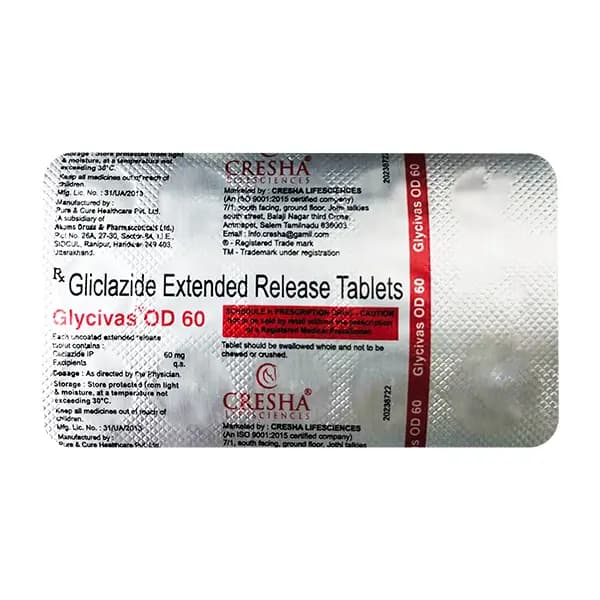GLYCIVAS OD 60 TABS