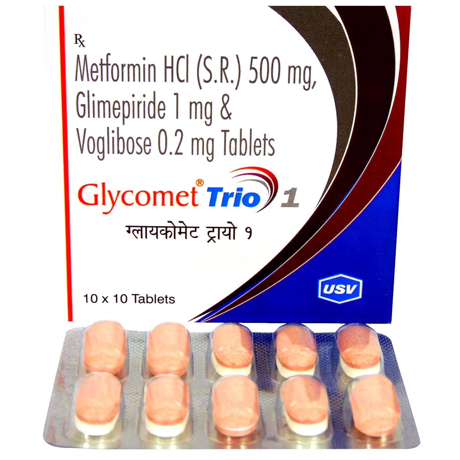 GLYCOMET TRIO 1MG TAB