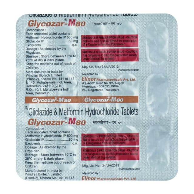 Glycozar-40MG Tab