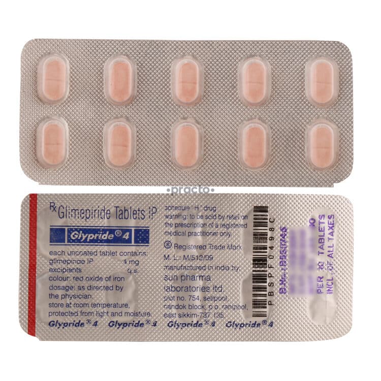 GLYPRIDE-4MG TAB 10`S