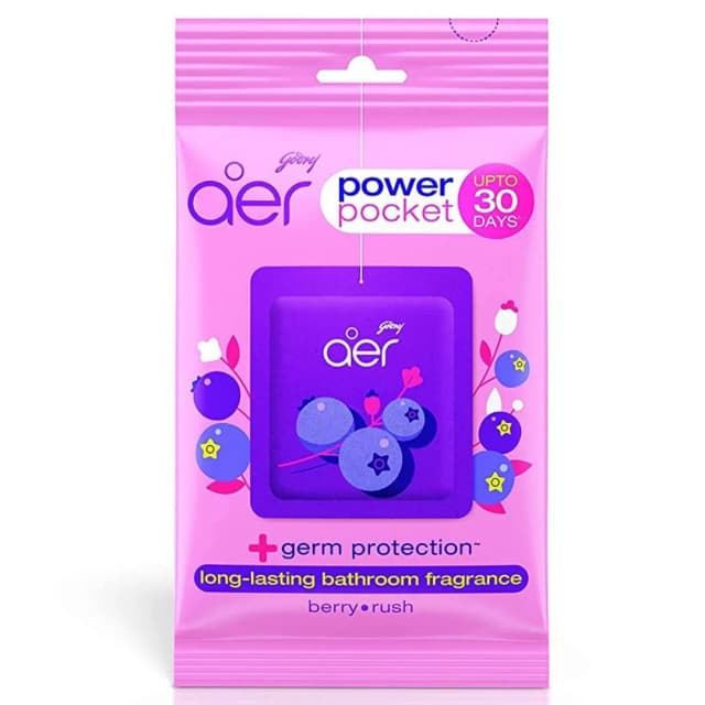 Godrej Aer Power Pocket Berry Rush Bathroom Freshener