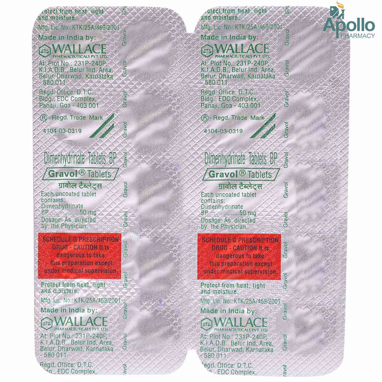 GRAVOL TABS
