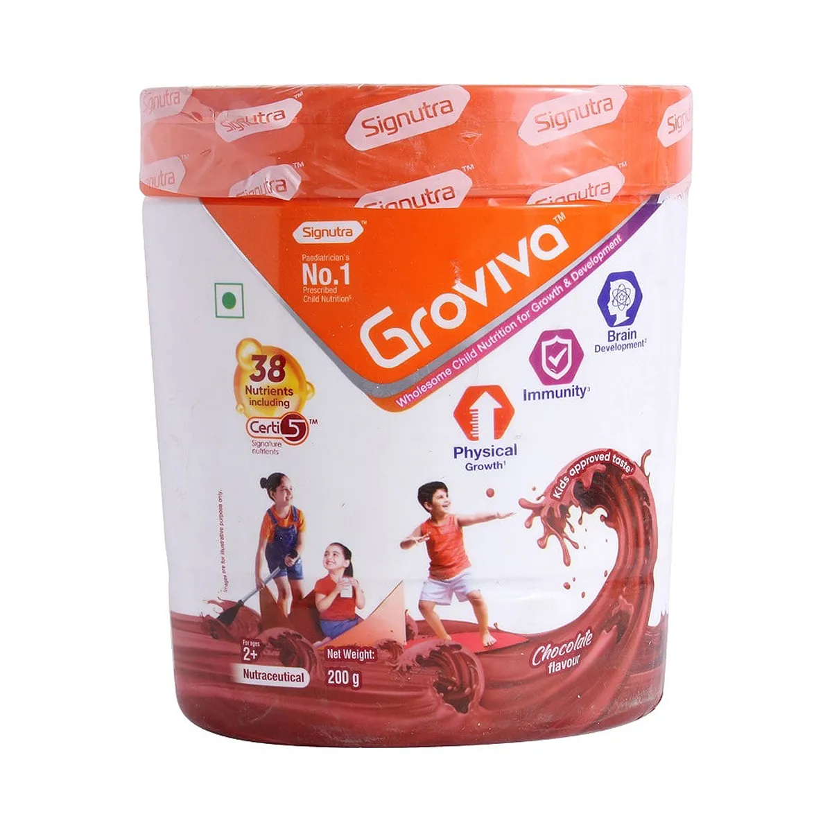 GROVIVA CHOC 200GM