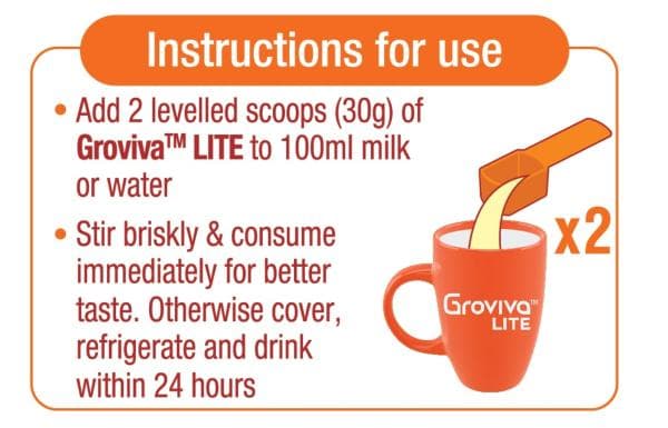 GROVIVA LITE CHOC JAR