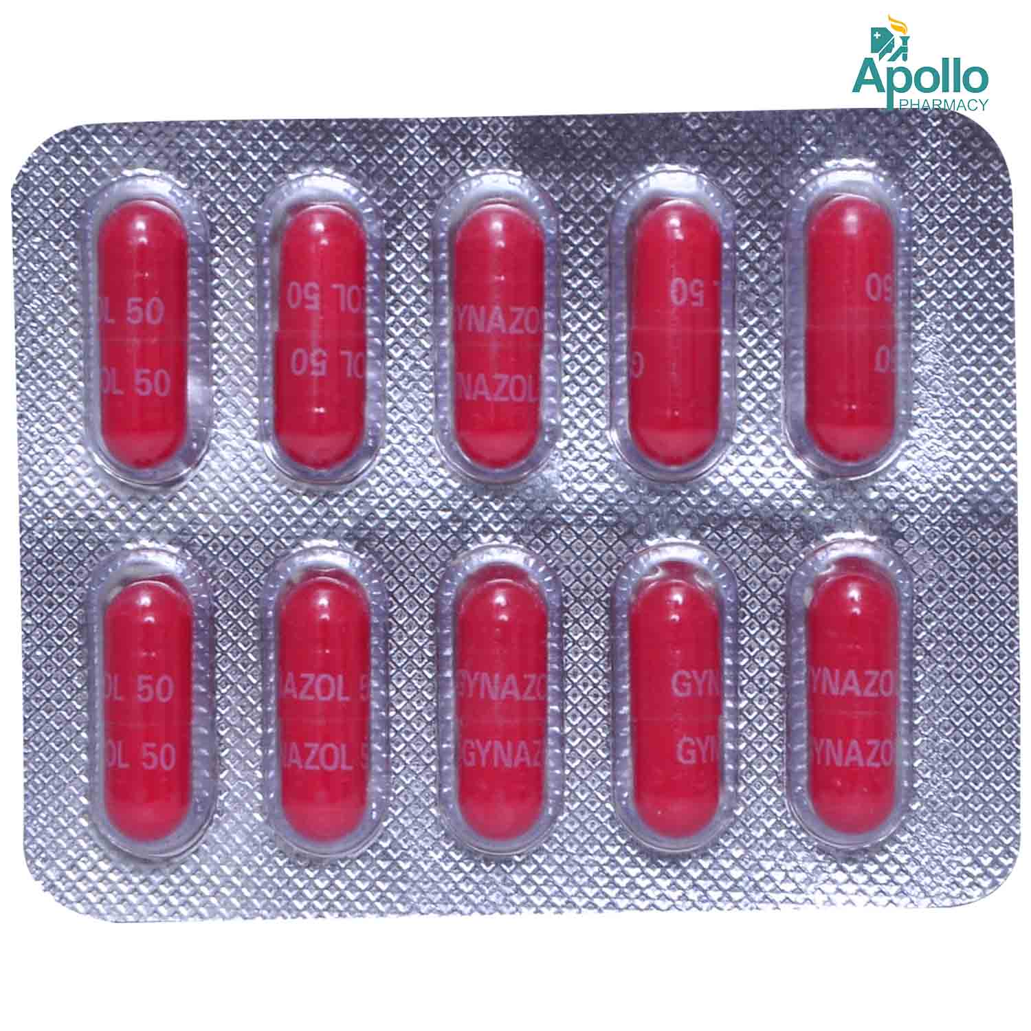 GYNAZOL 50MG CAP 10`S