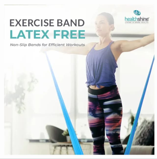 H Shine Excercise Band Blue