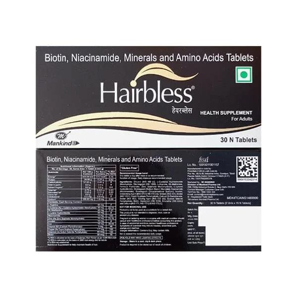 HAIRBLESS TAB 15`S