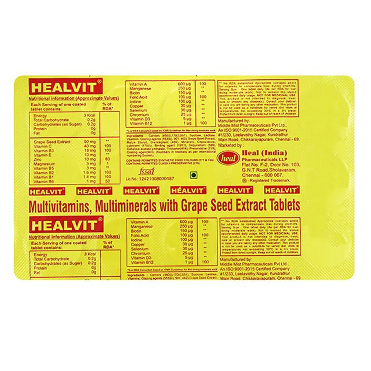 HEALVIT TAB
