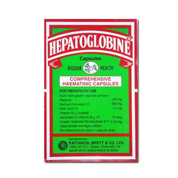 HEPATOGLOBINE CAP 30`S