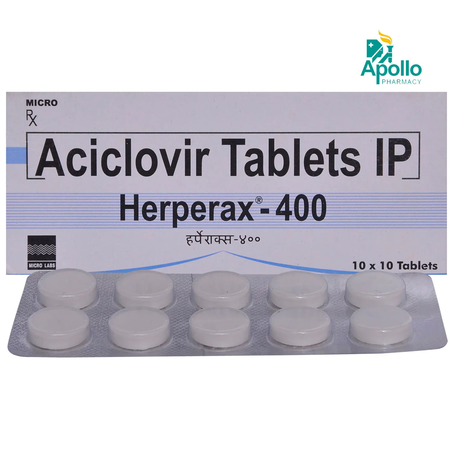HERPERAX-400 TAB 10`S