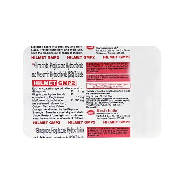 HILMET GM2 FORTE TAB 10`S