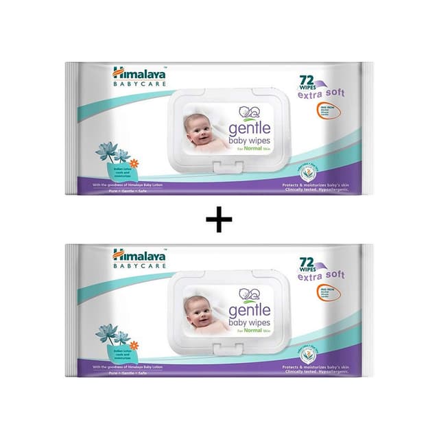 Himalaya Gentle Baby Wipes + Buy 1 Get 1