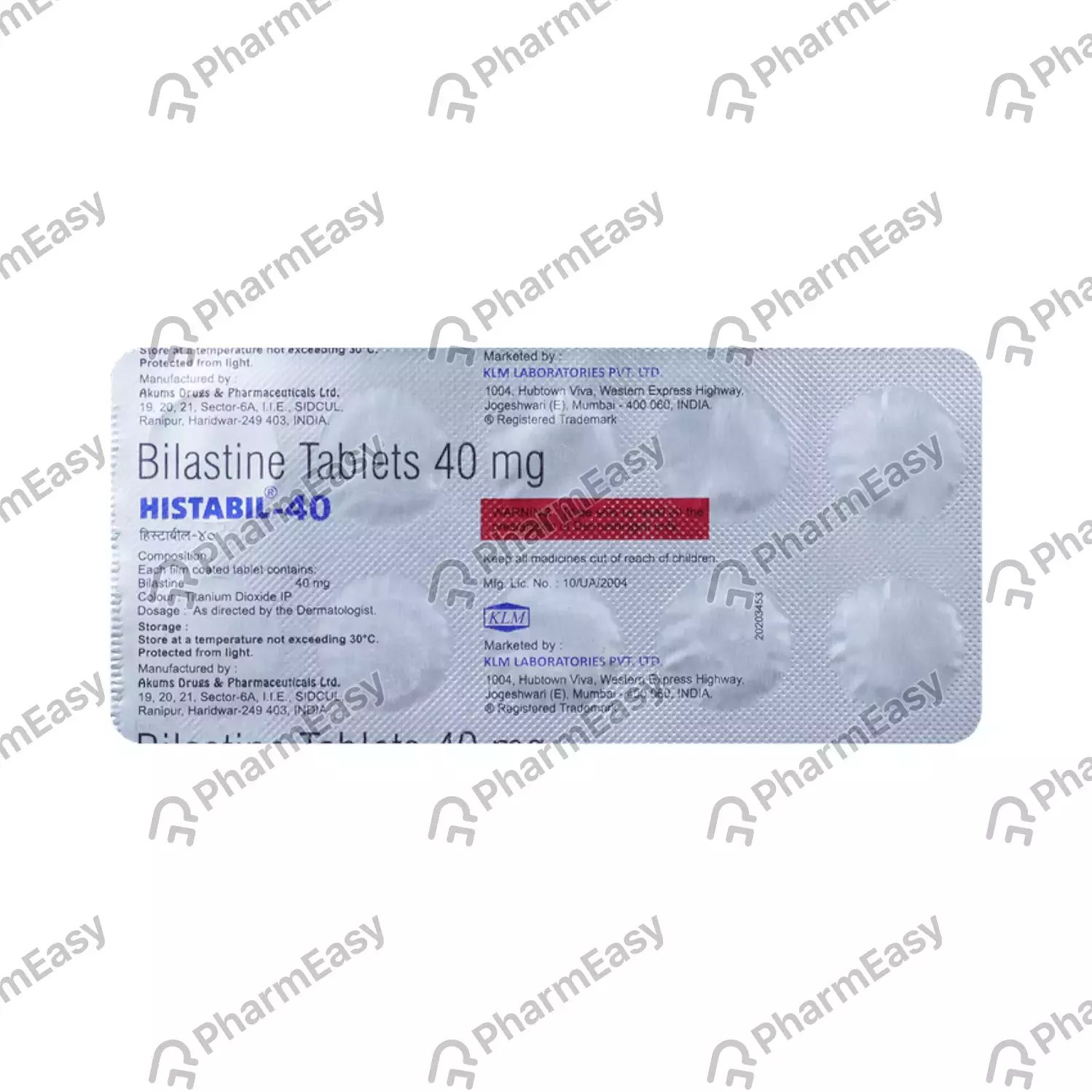 Histabil 40 Tablet