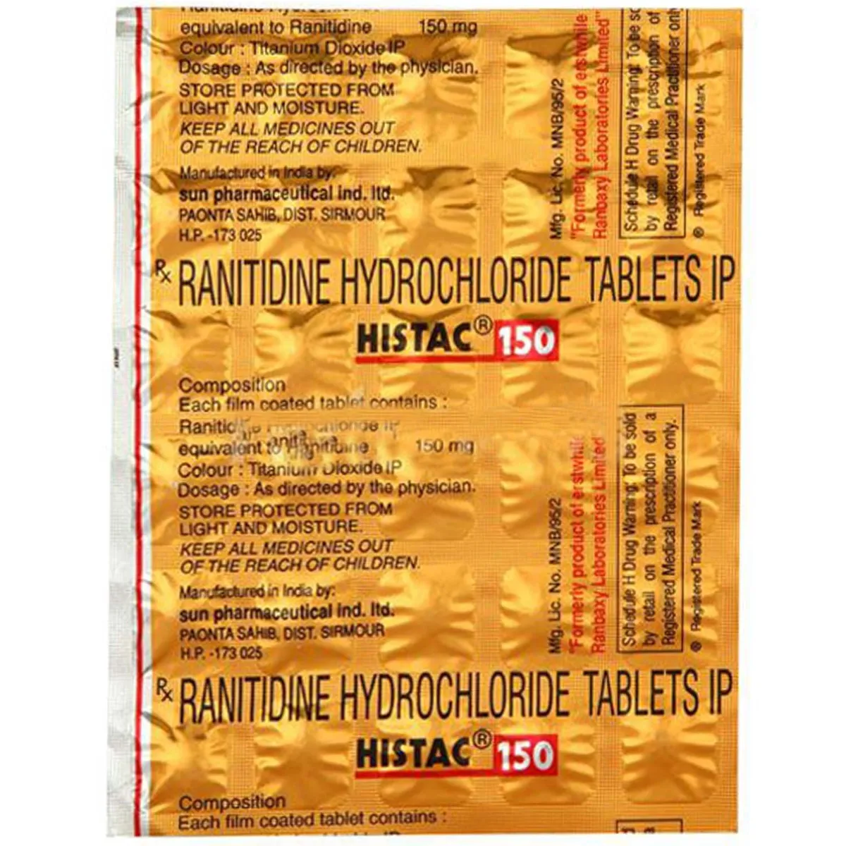 HISTAC 150MG TAB