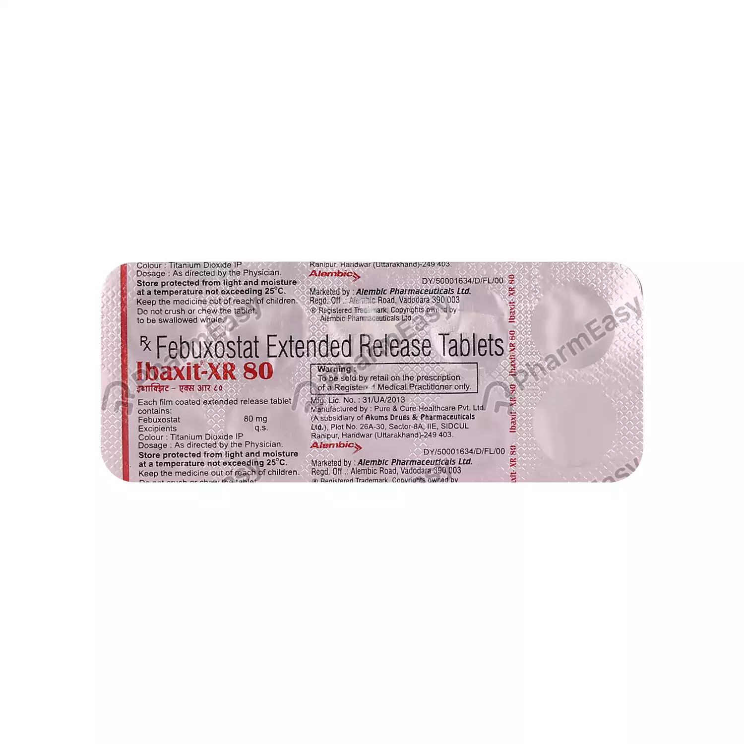 IBAXIT XR 80MG TAB