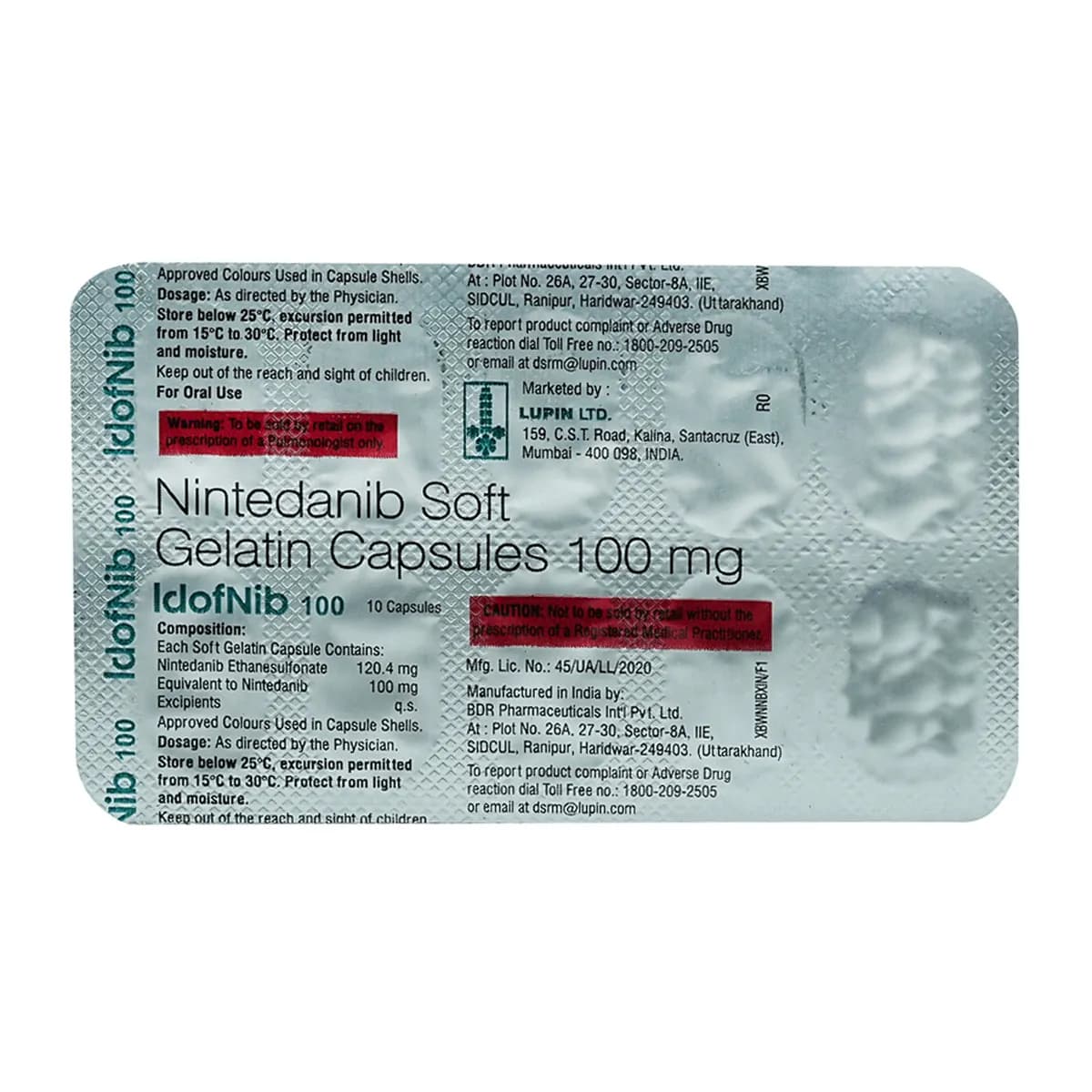 IDOFNIB 100MG CAP