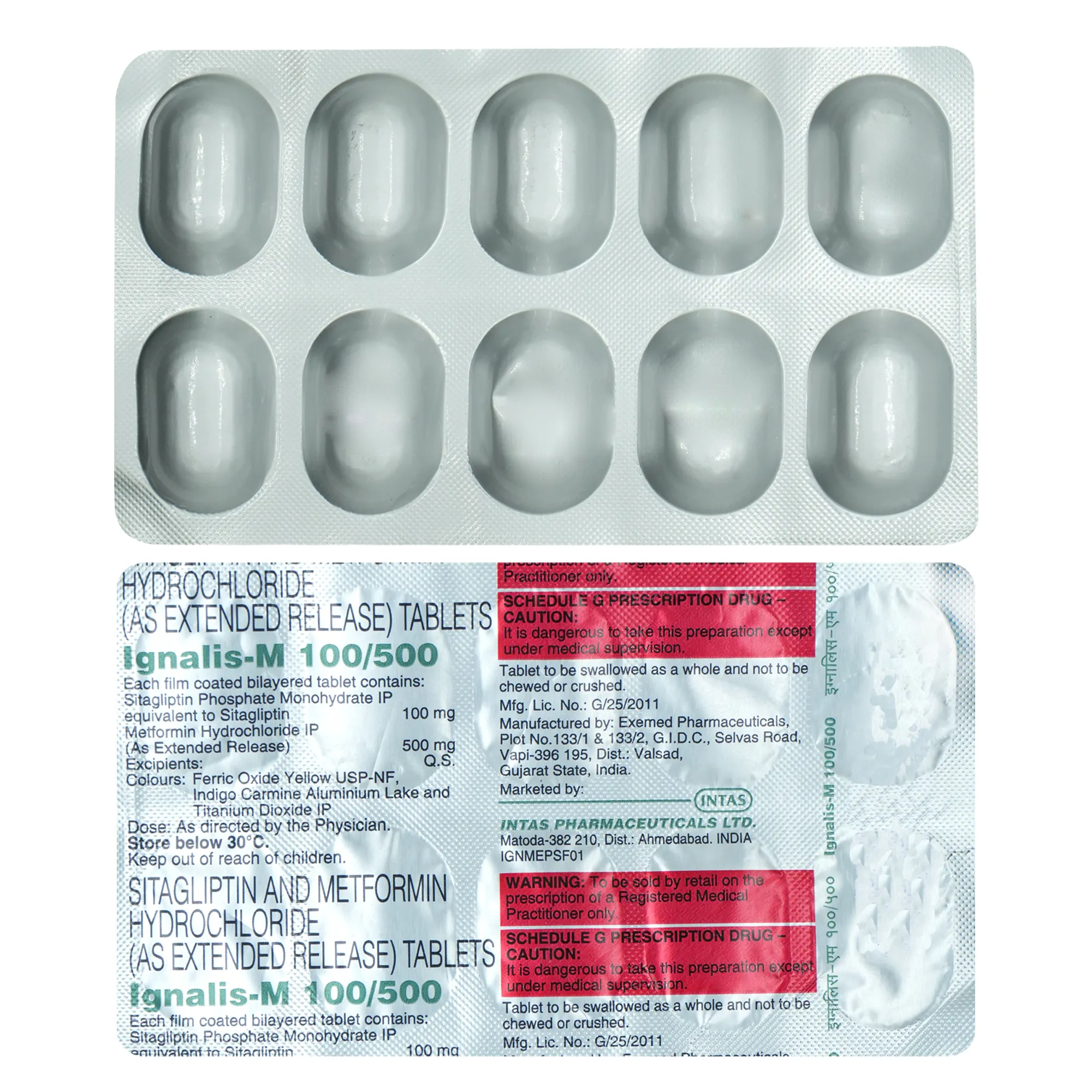 IGNALIS M 100/500 TAB