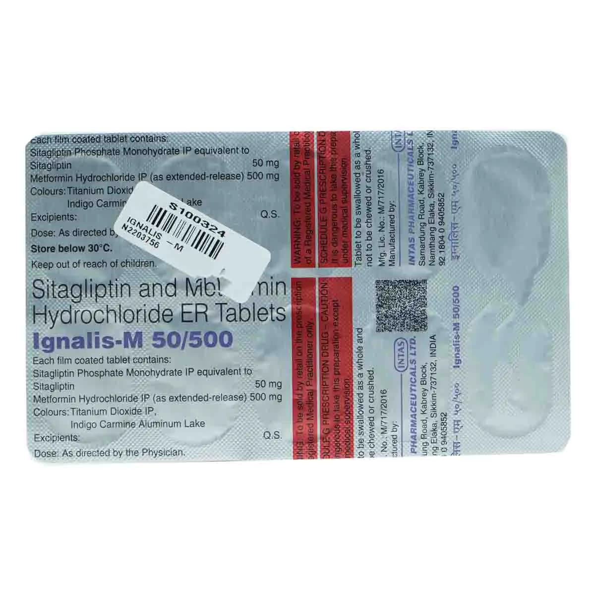 IGNALIS-M 50/500MG TAB