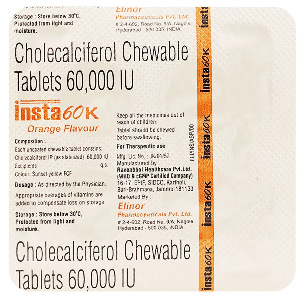 INSTA 60K CHEWABLE TAB