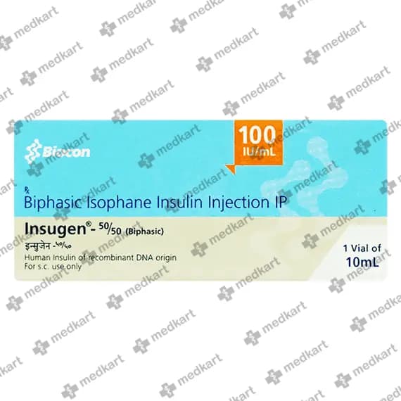 INSUGEN 50/50 100IU VIAL