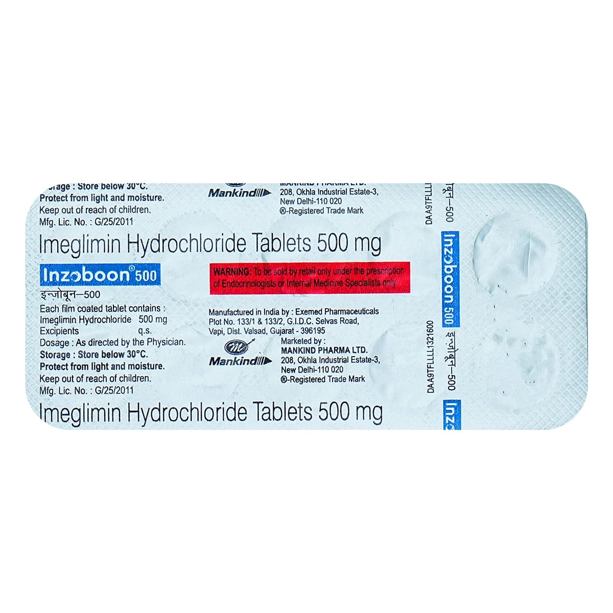 Inzoboon 500MG Tab