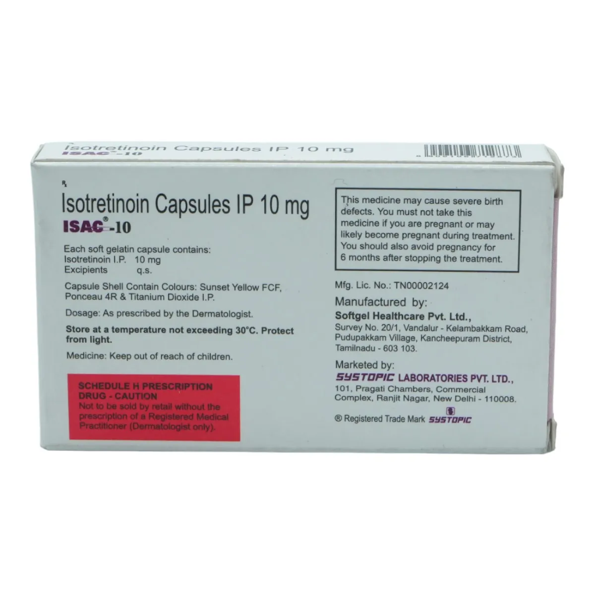 ISAC 10MG CAP