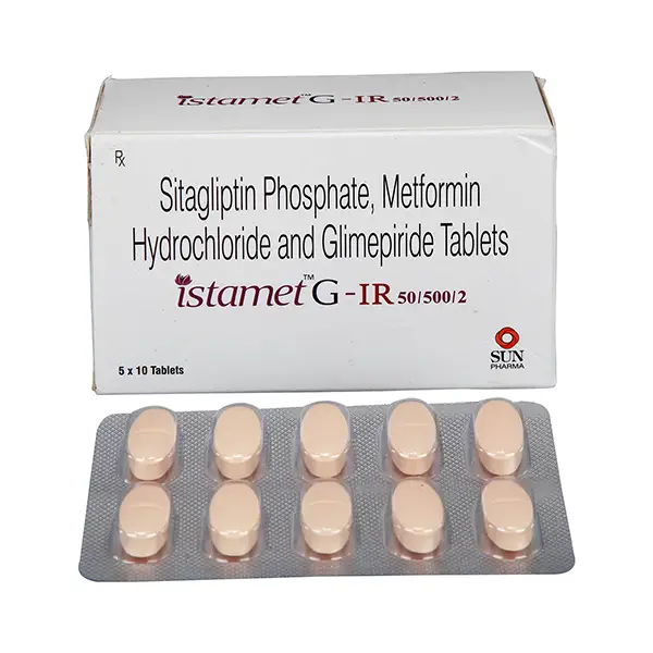 ISTAMET G-IR 50/500/2MG TAB