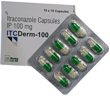 ITCDERM-100MG CAP