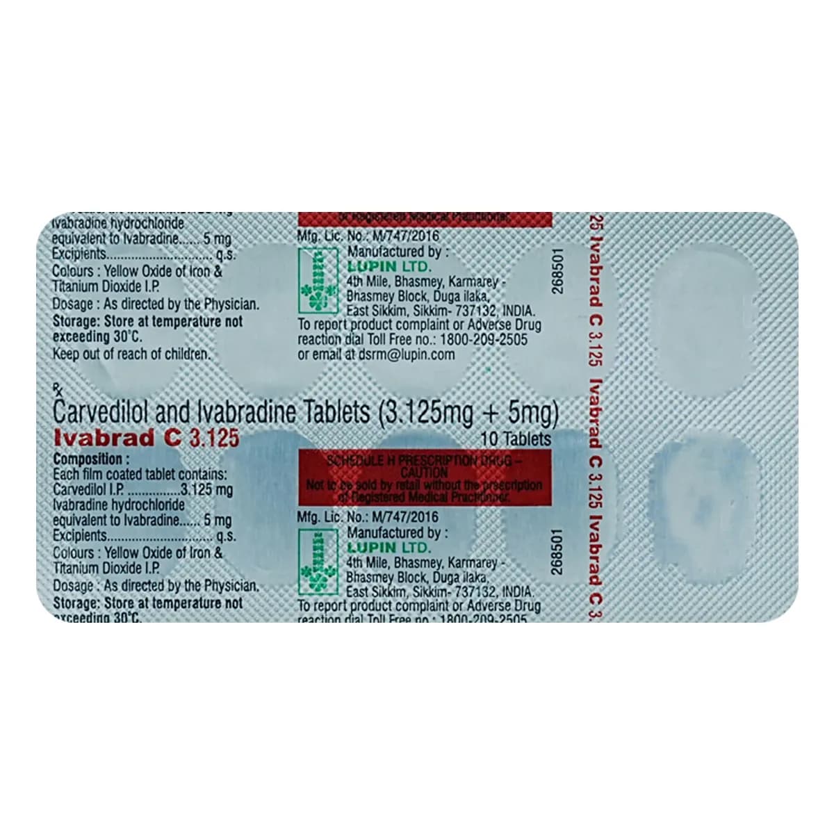 IVABRAD C 3.125/5MG TAB