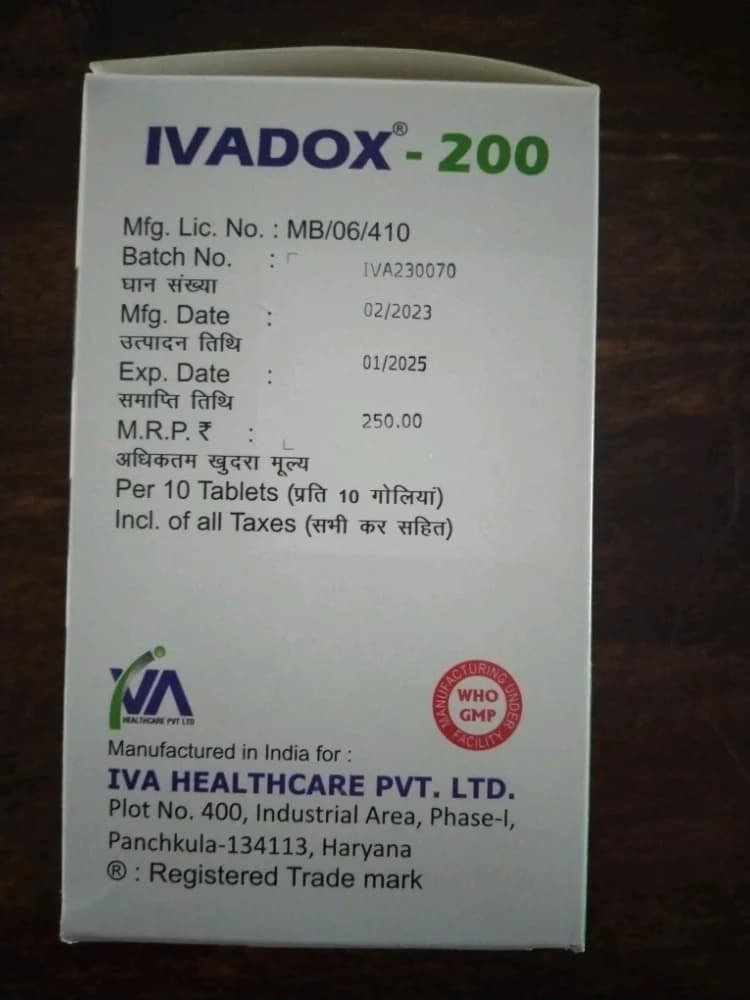 IVADOX-200MG TAB