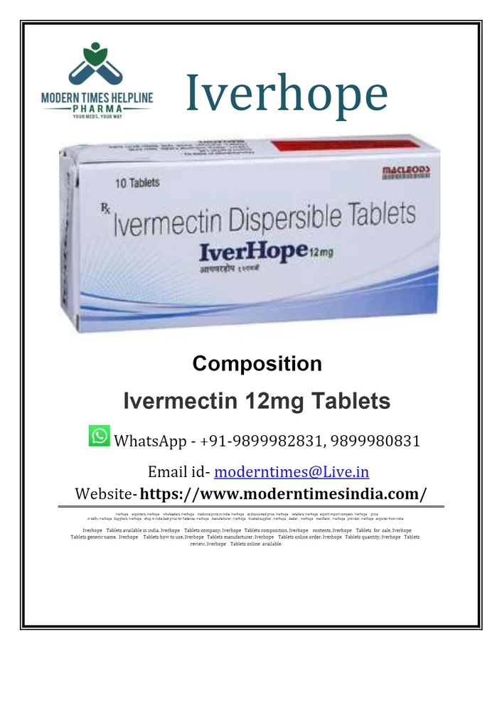 IVERHOPE 12MG TAB
