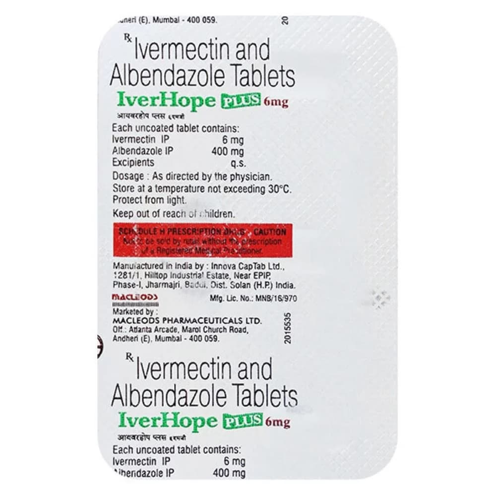 IVERHOPE PLUS 6MG TAB
