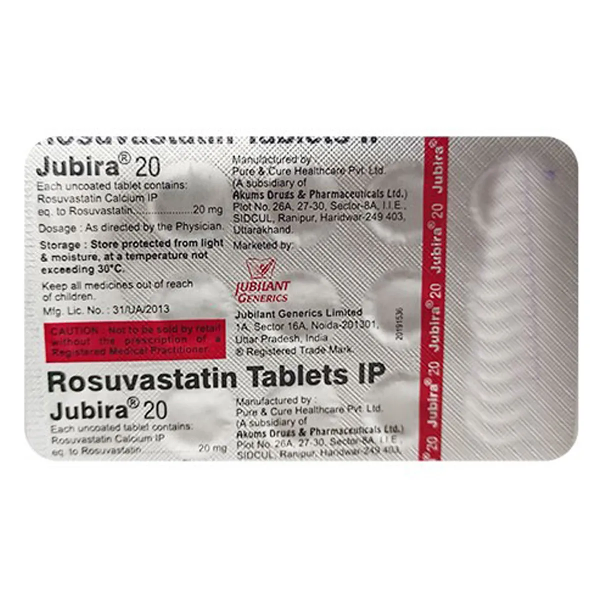 JUBIRA CV 20MG TAB
