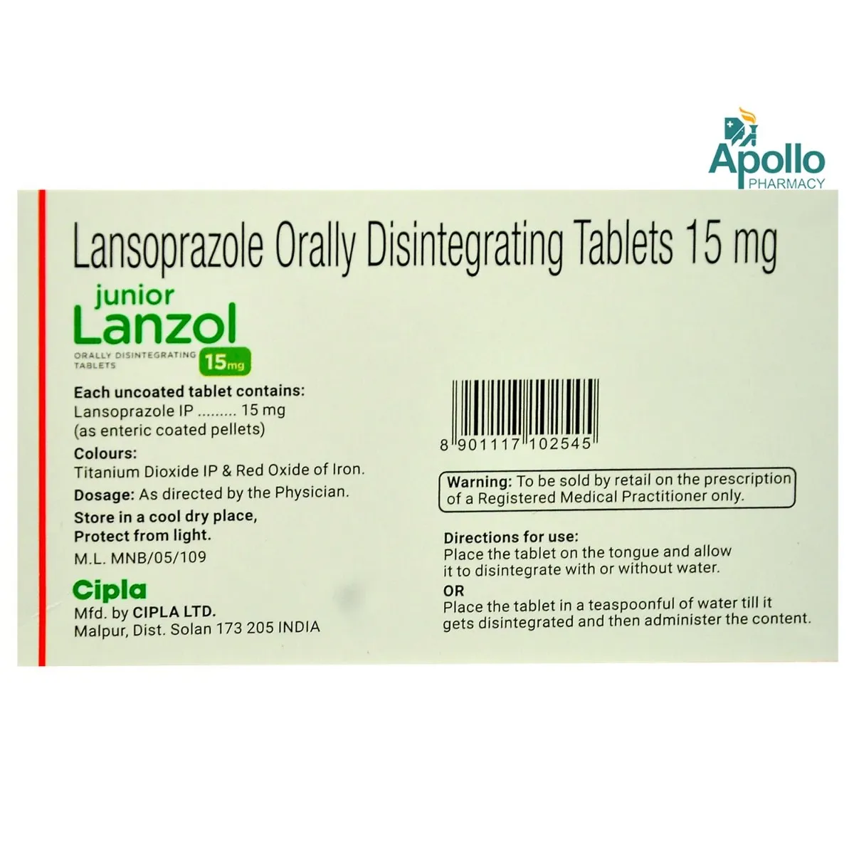 JUNIOR LANZOL 15