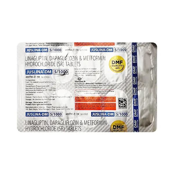 Juslina-Dm 5/1000MG Tab
