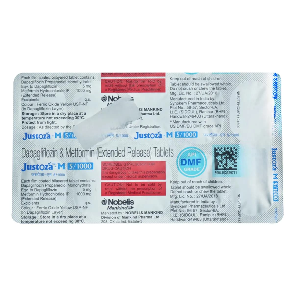 JUSTOZA-M 5/1000 TAB