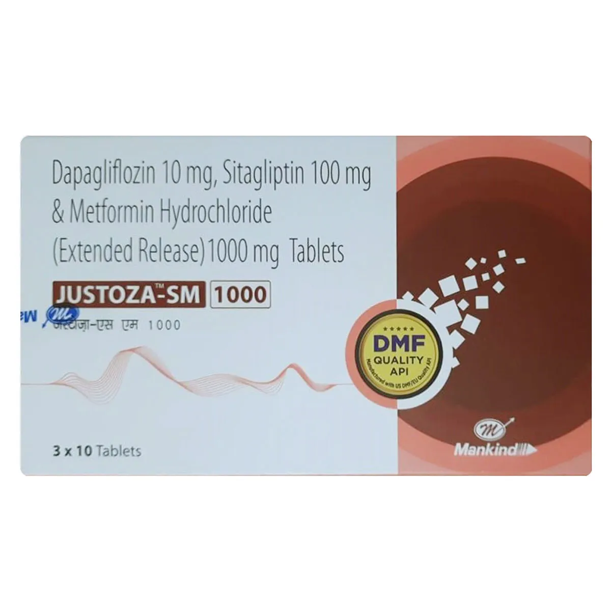 JUSTOZA-SM 1000MG TAB