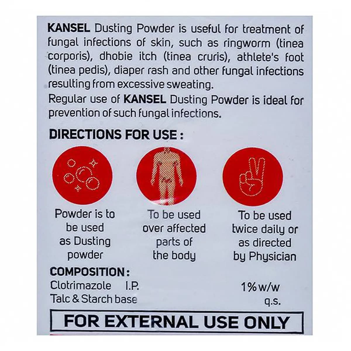 KANSEL DUSTING POW 100GM