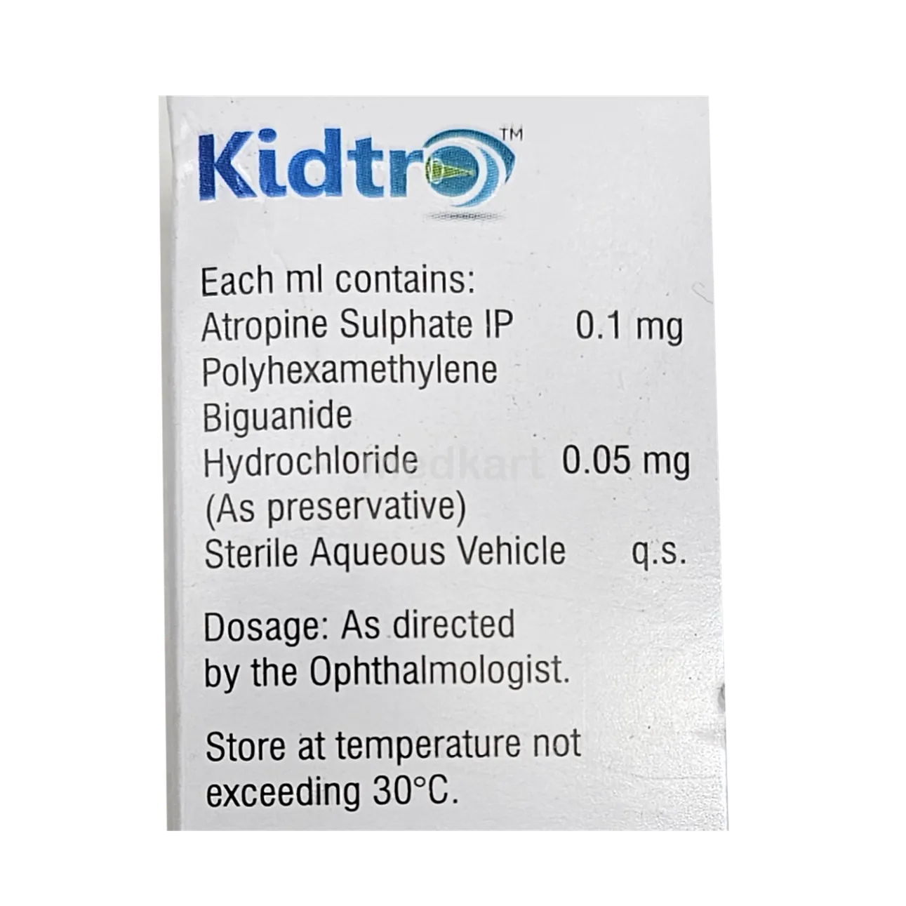 KIDTRO OPHTHALMIC EYE DROPS