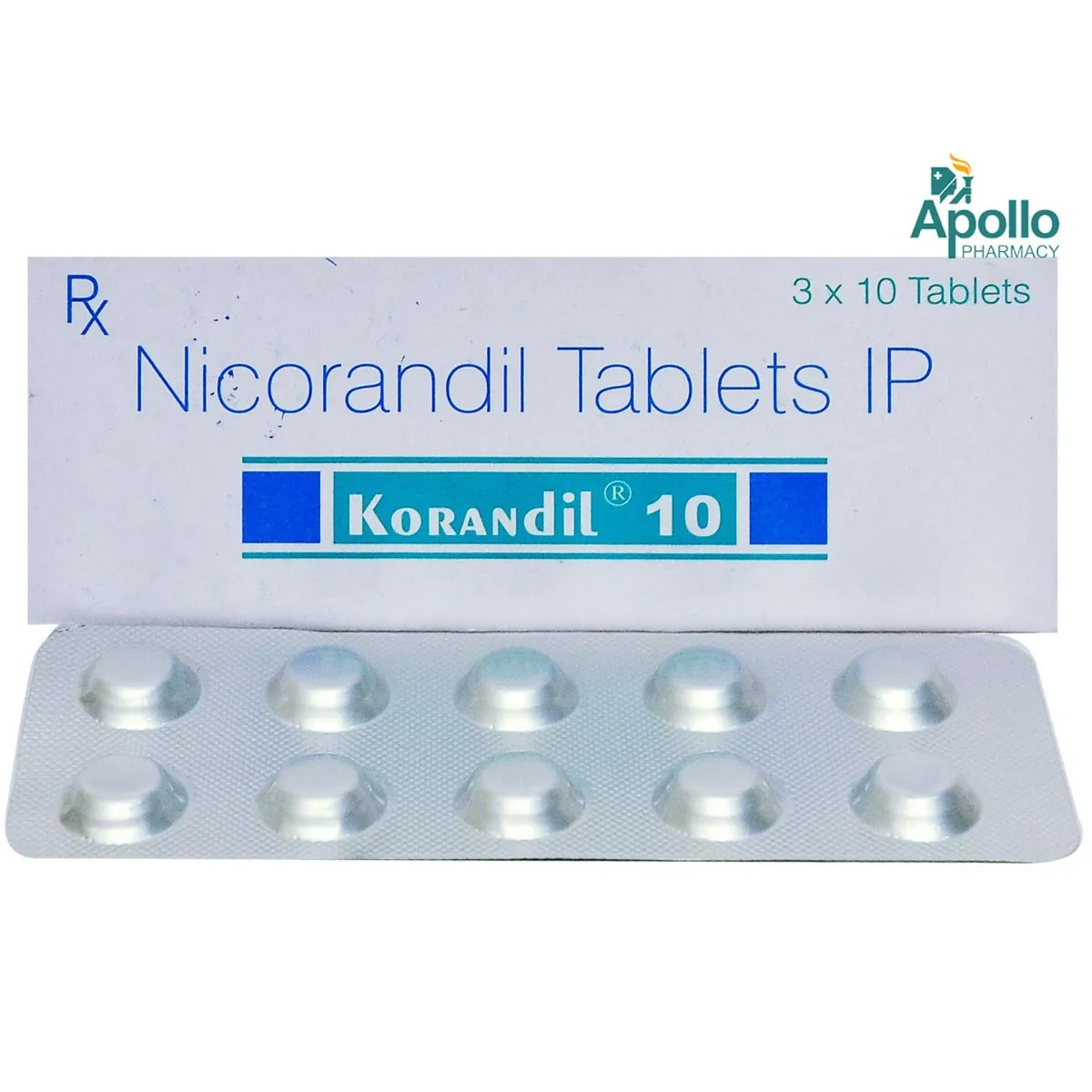 KORANDIL-10MG TAB 10`S