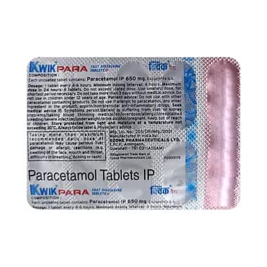 Kwik Para 650MG Tab