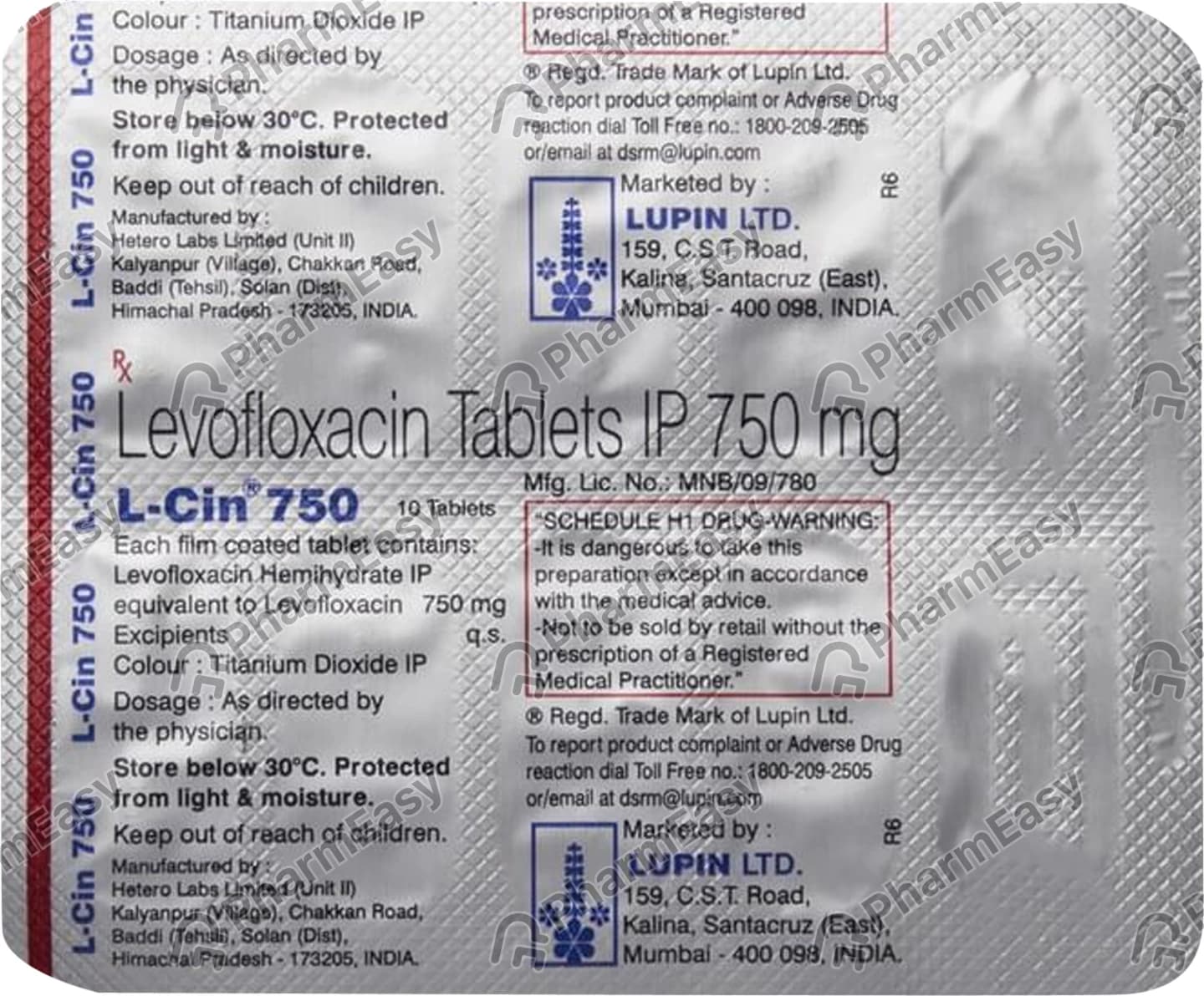 L-CIN 750 TAB 10`S