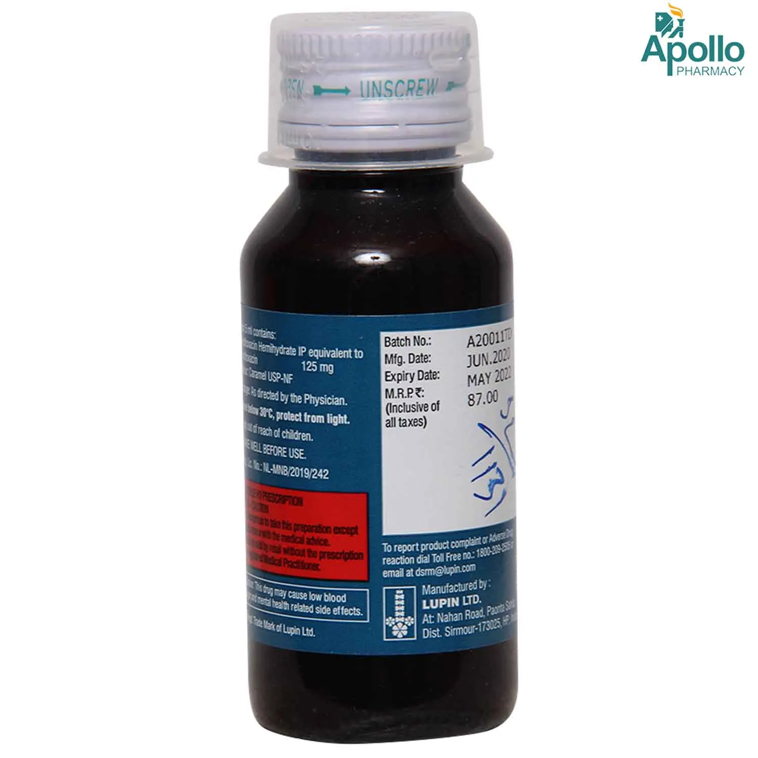 L-CIN SYRUP 60ML