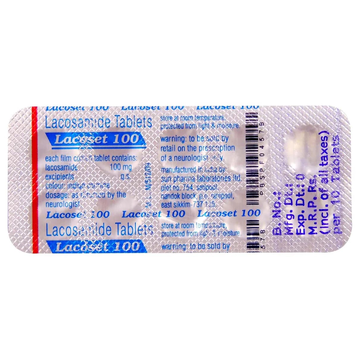 LACOSET 100MG TAB