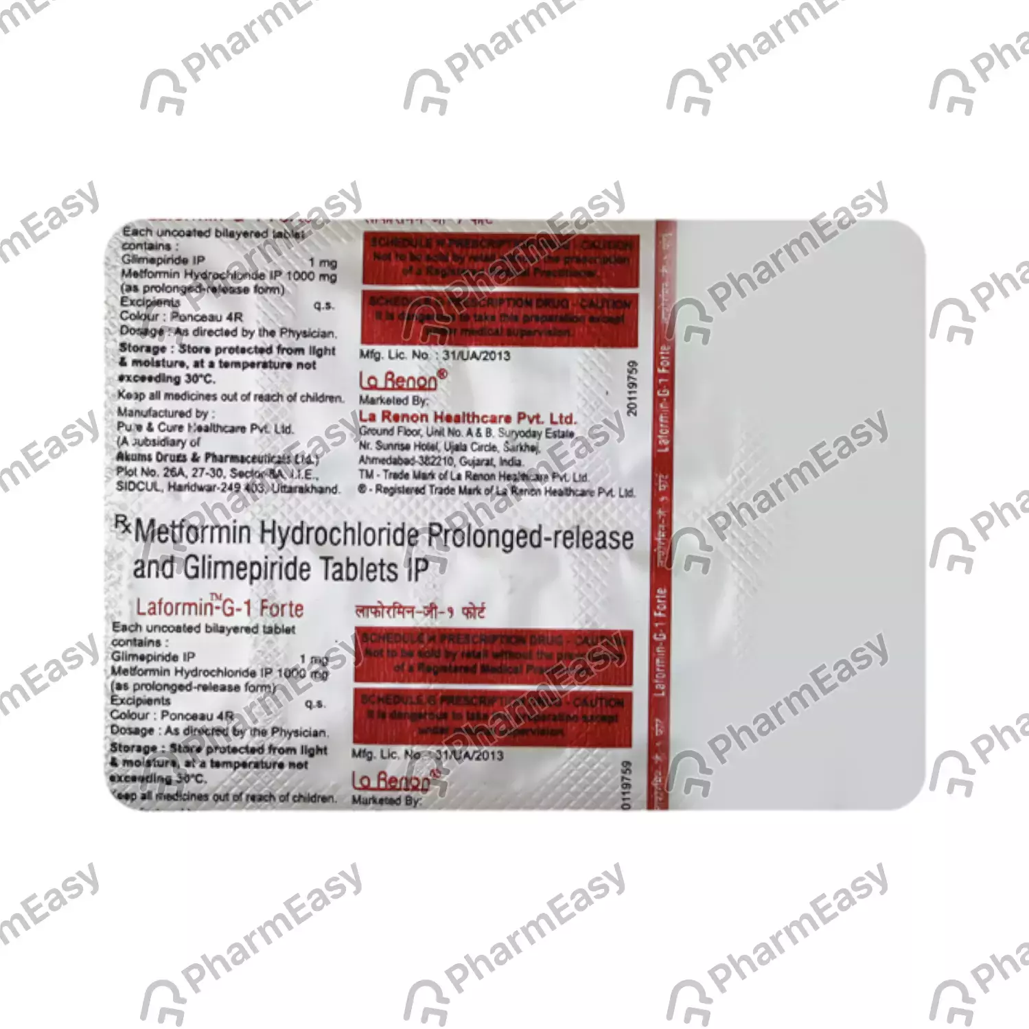 LAFORMIN G1 FORTE TAB