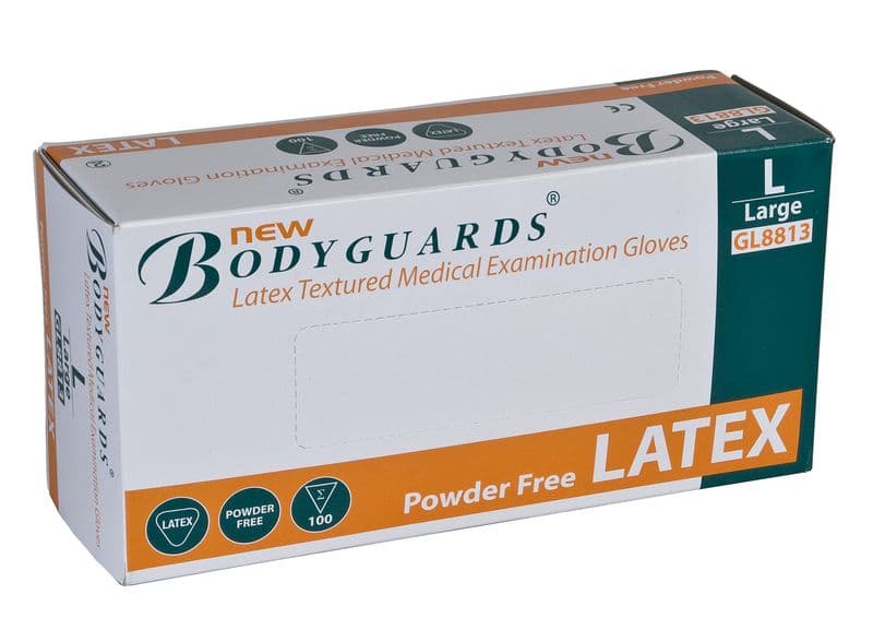 LATEX POW S GLOVES LARGE