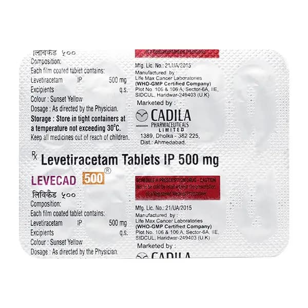 LEVECAD 500MG TAB